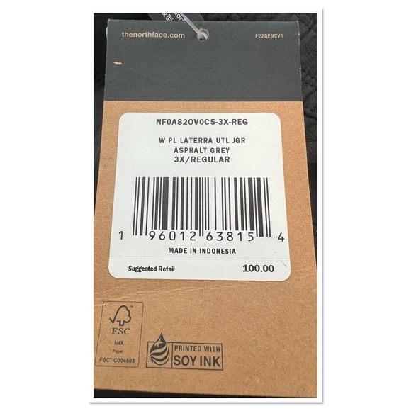 The North Face Women’s PL Laterra Utl Jogger Asphalt Grey Sz 3X Regular NWT - Picture 11 of 13